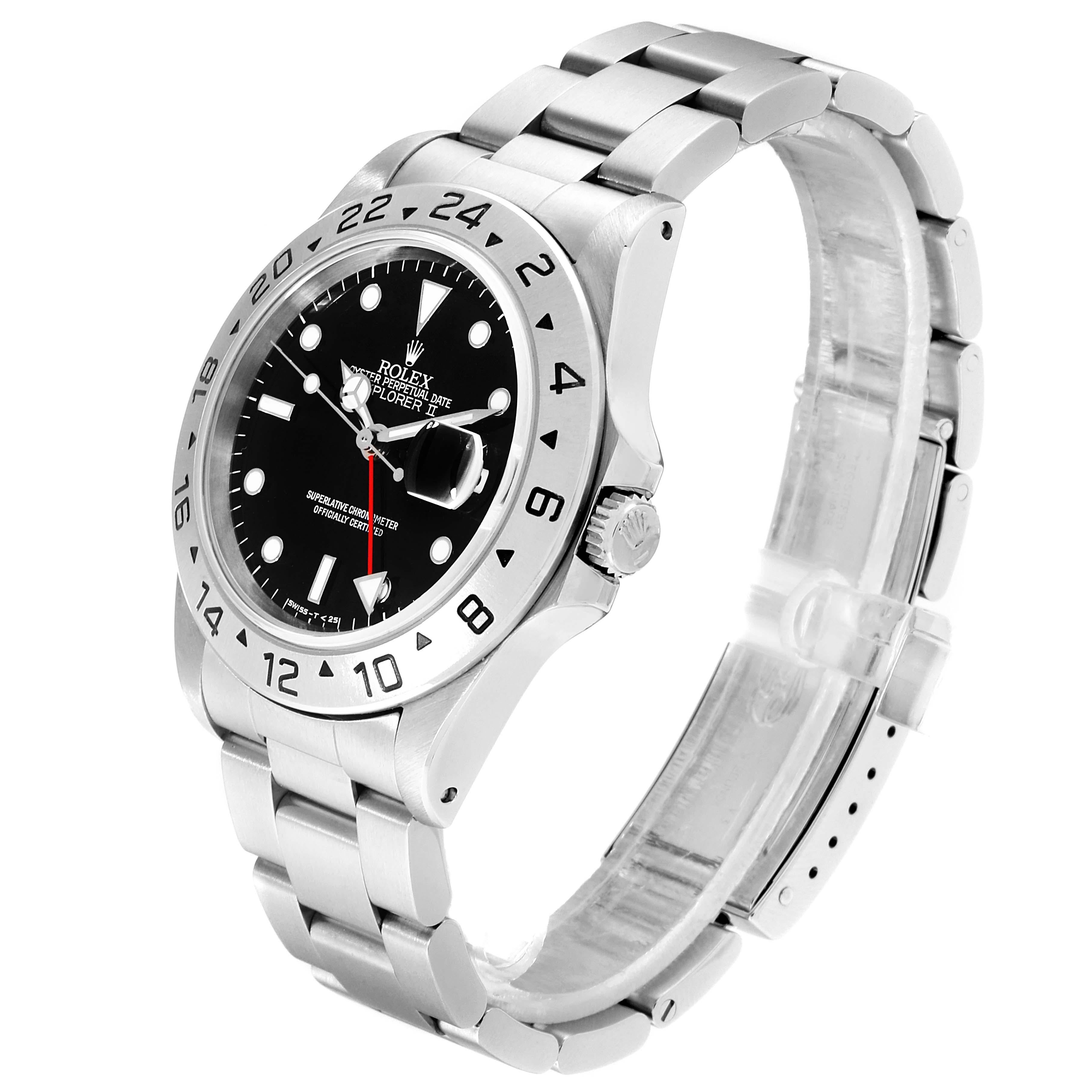 Rolex Explorer II Black Dial Automatic Steel Men's Watch 16570 For Sale 1