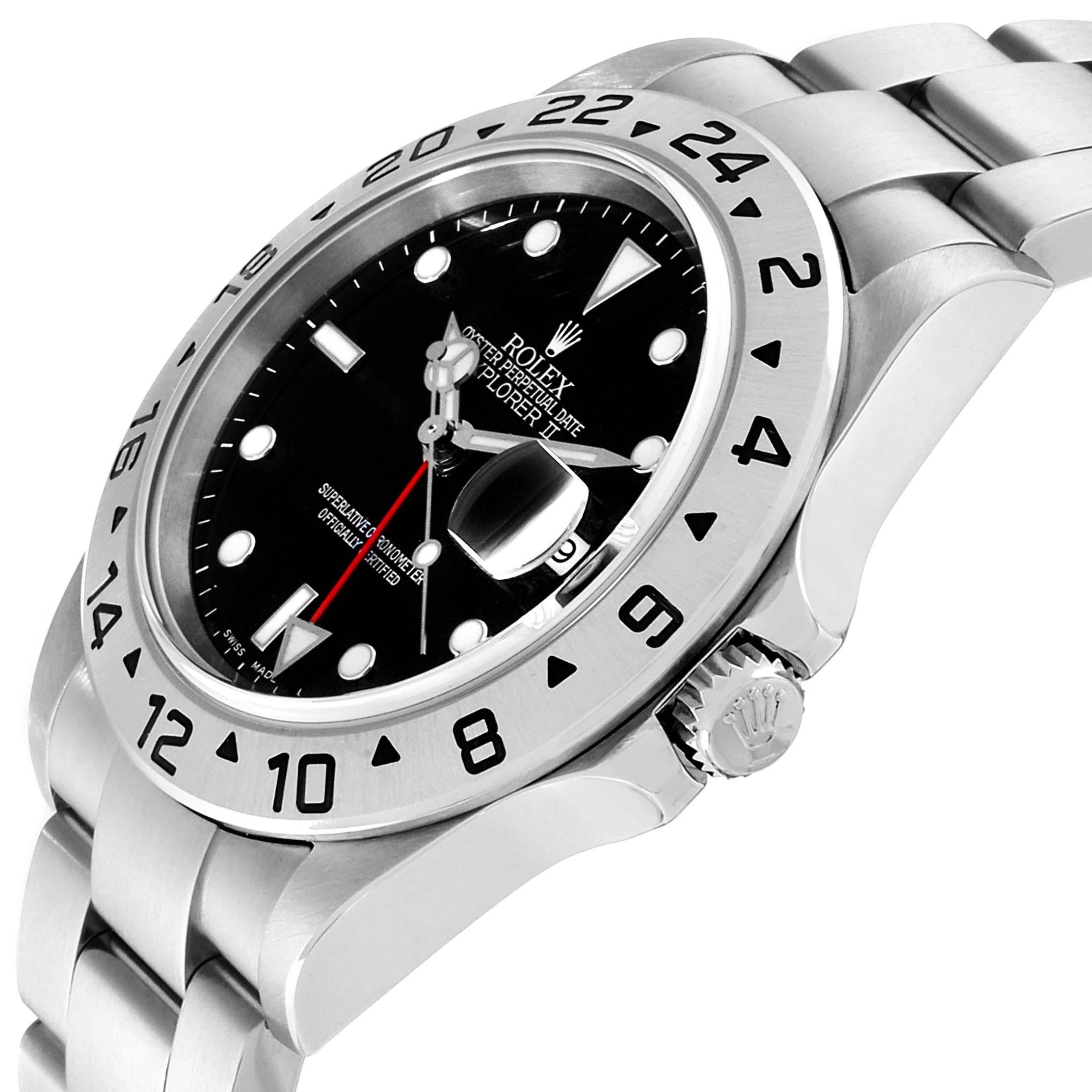 Rolex Explorer II Black Dial Automatic Steel Men's Watch 16570 For Sale 2