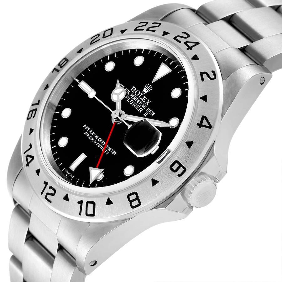 Men's Rolex Explorer II Black Dial Automatic Steel Mens Watch 16570