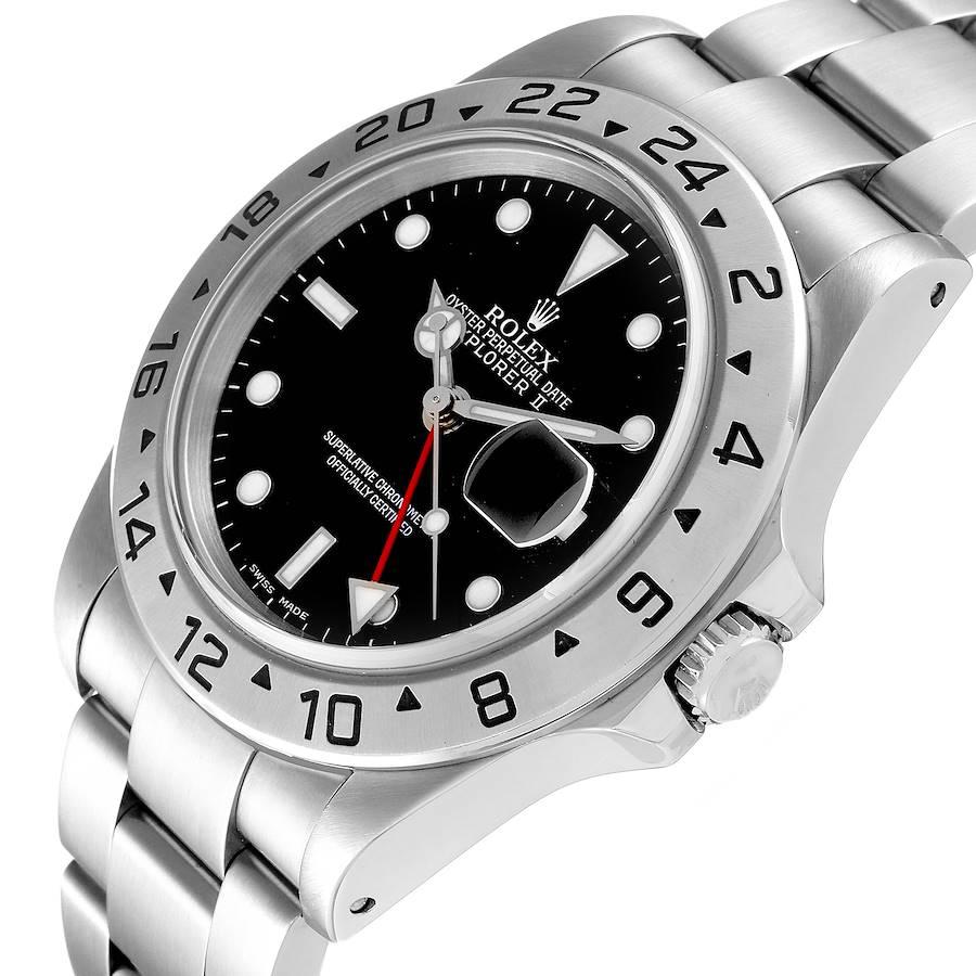 Men's Rolex Explorer II Black Dial Automatic Steel Mens Watch 16570