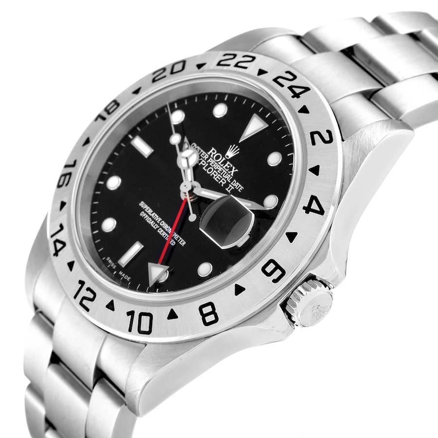 Rolex Explorer II Black Dial Automatic Steel Mens Watch 16570 For Sale ...