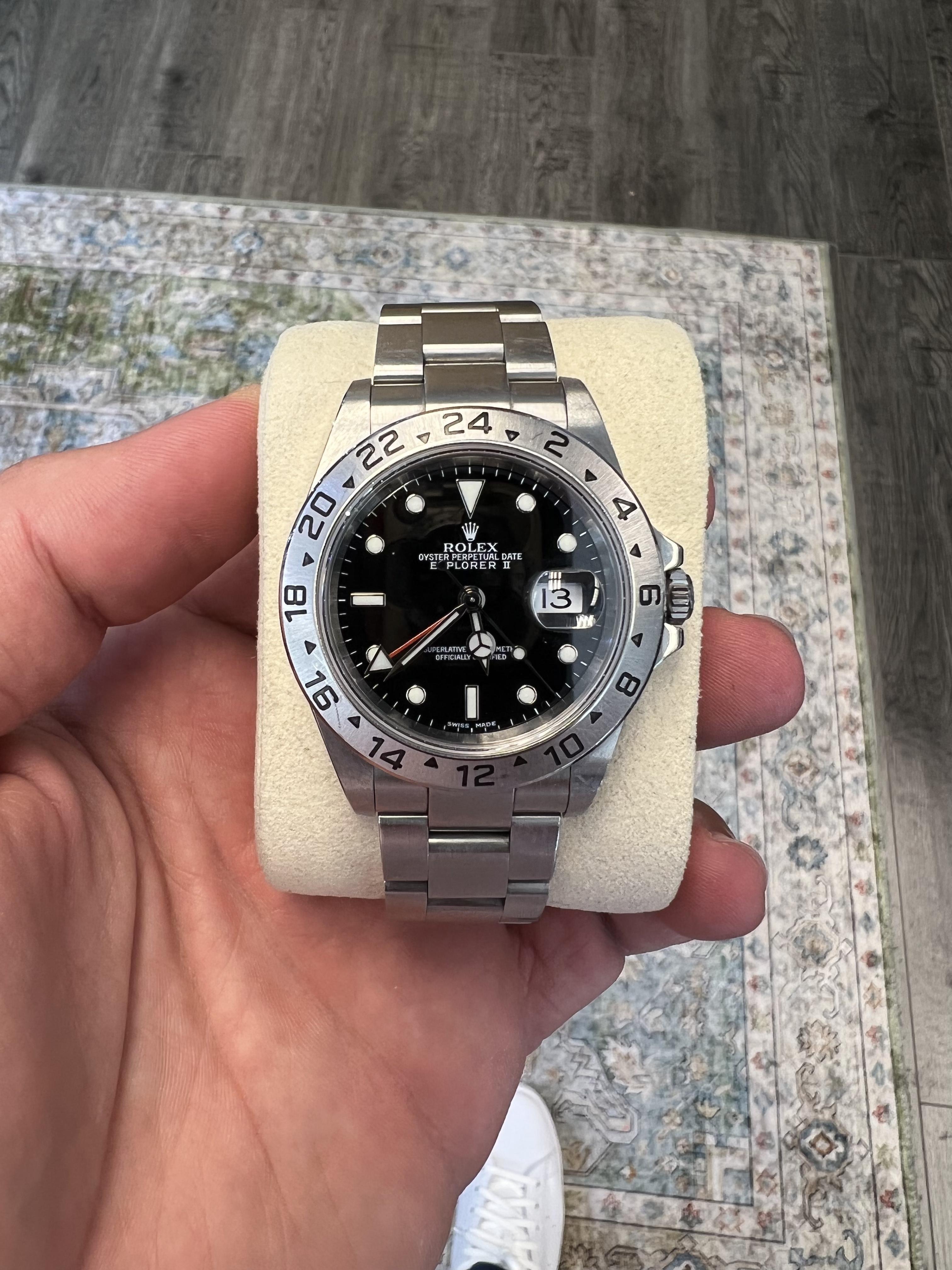Su richiesta, dopo il periodo di restituzione, è possibile ottenere una valutazione.

È stato rilucidato

MARCA: Rolex
MODELLO: Explorer II
RIFERIMENTO: 16570
DIMENSIONE: 40 mm
CASSA: Acciaio inossidabile
quadrante: nero
FASCIA: Oyster in acciaio