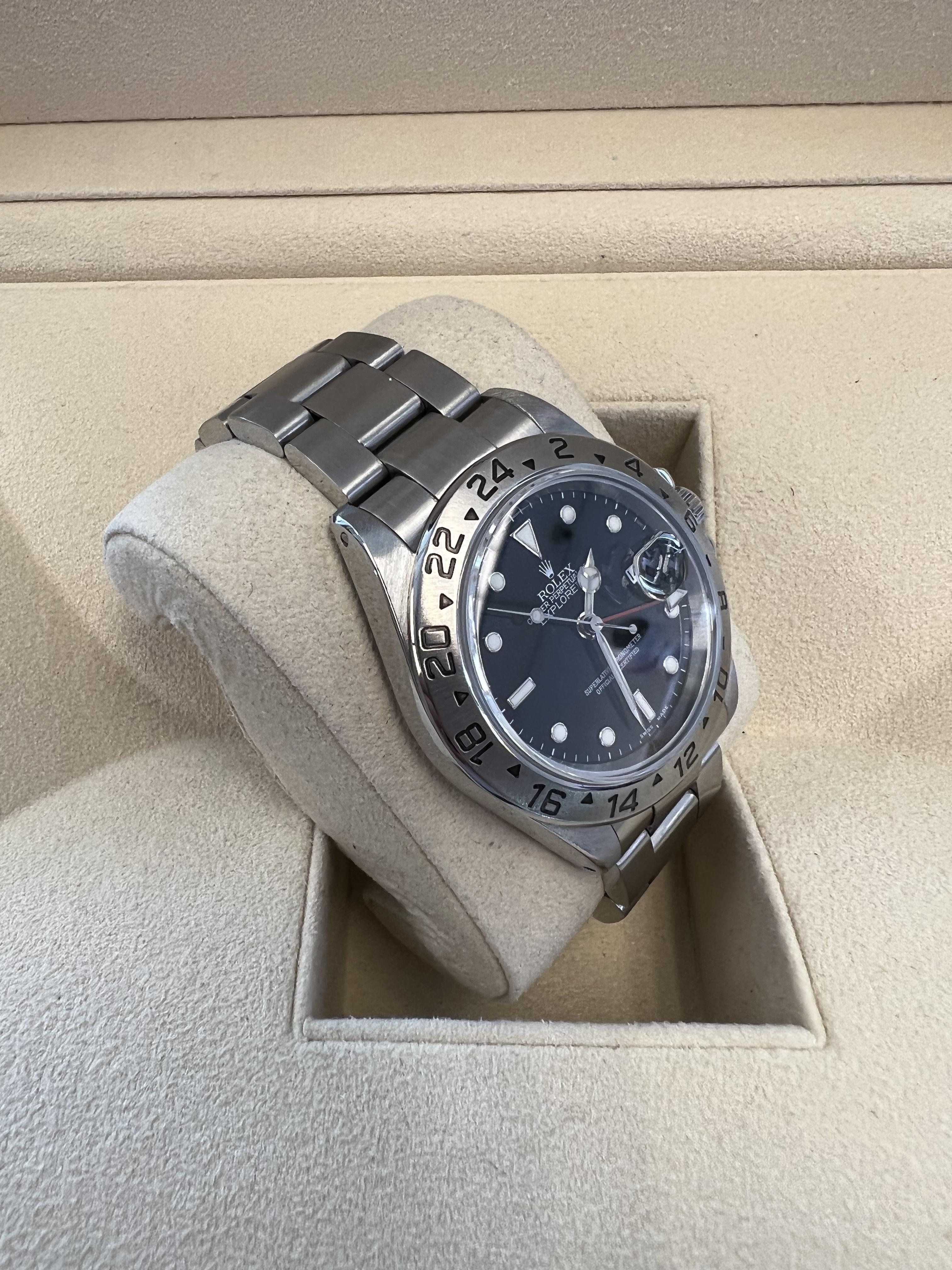 Rolex Explorer II Esfera Negra Caja y papeles Contemporáneo en venta