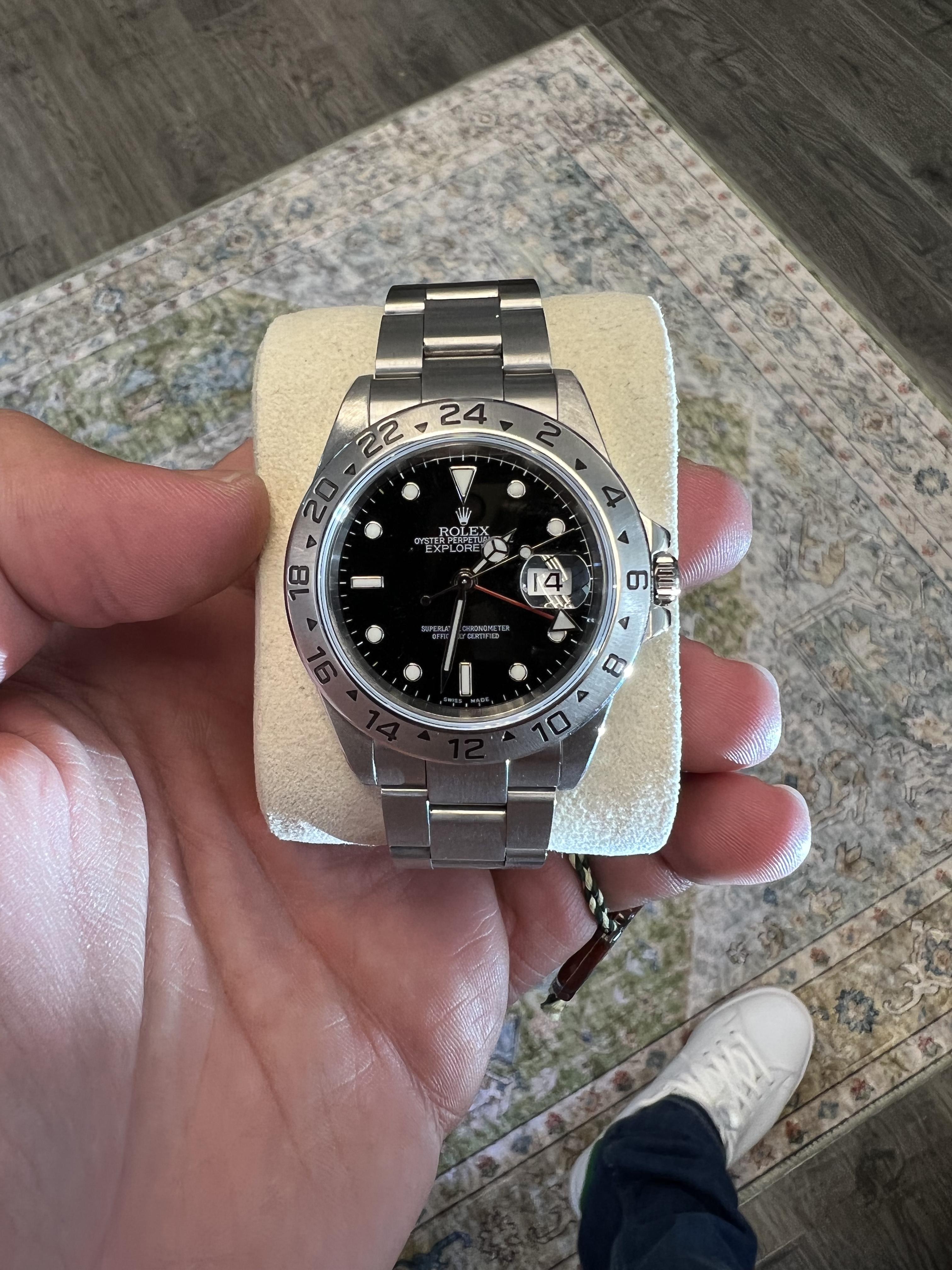 De los hombres Rolex Explorer II Esfera Negra Caja y papeles en venta
