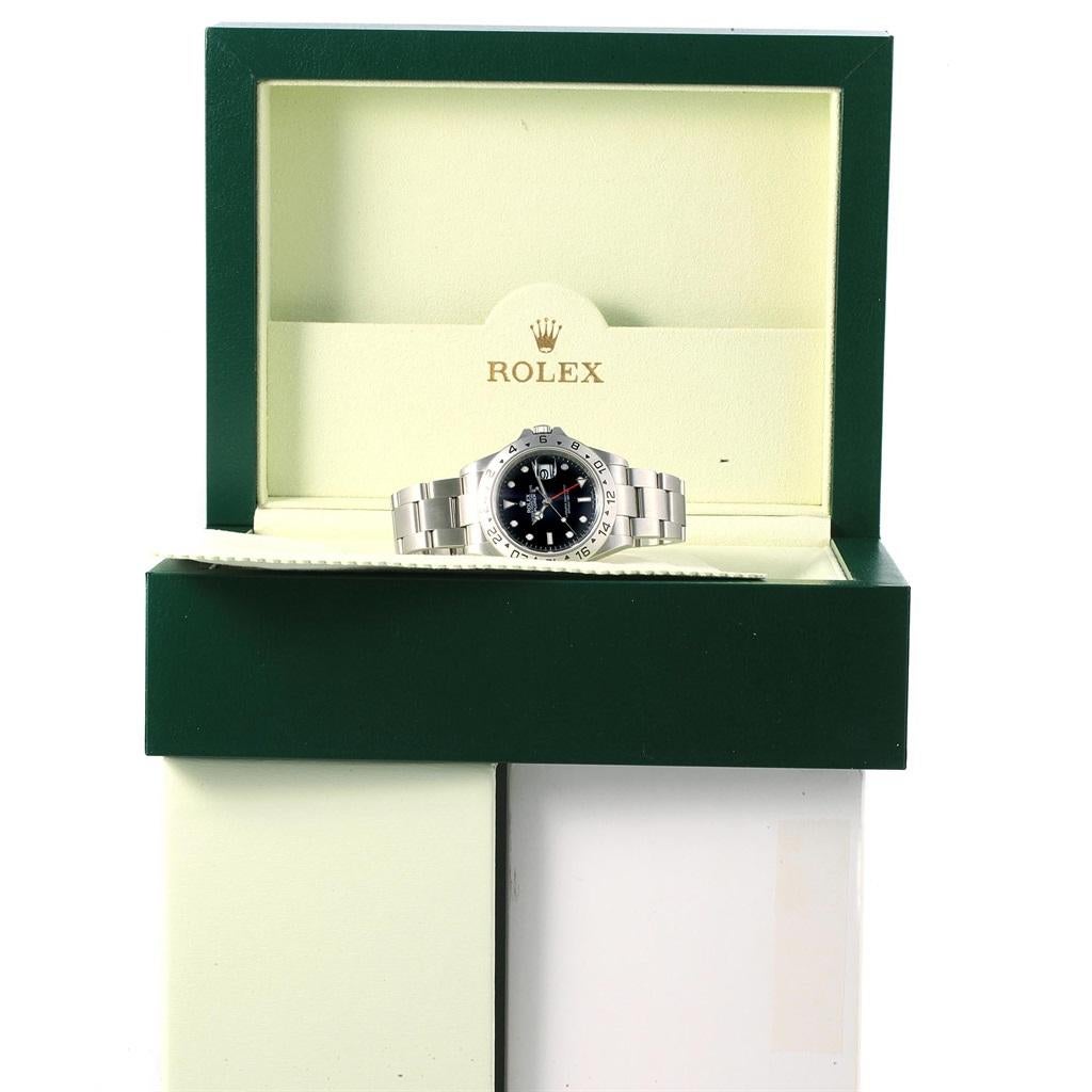 Rolex Explorer II Black Dial Parachrom Hairspring Men's Watch 16570 For Sale 9