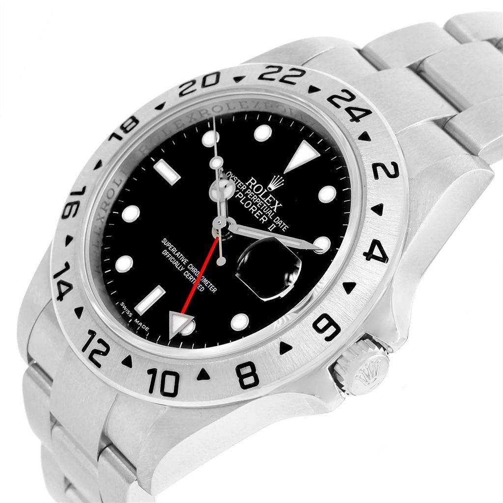 Rolex Explorer II Black Dial Parachrom Hairspring Men's Watch 16570 For Sale 1