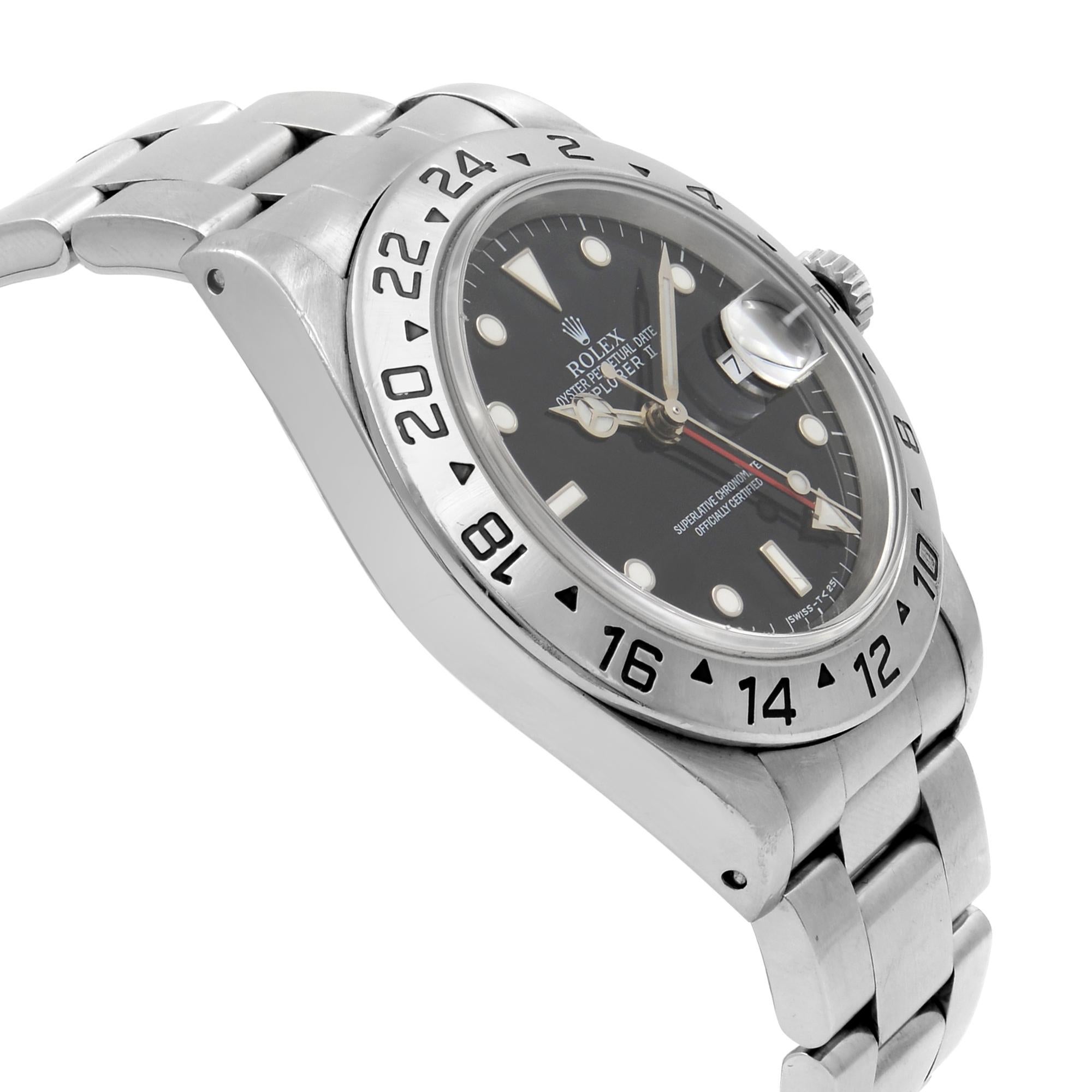 Rolex Explorer II Black Dial Steel Automatic 1998 Men's Watch 16570 1