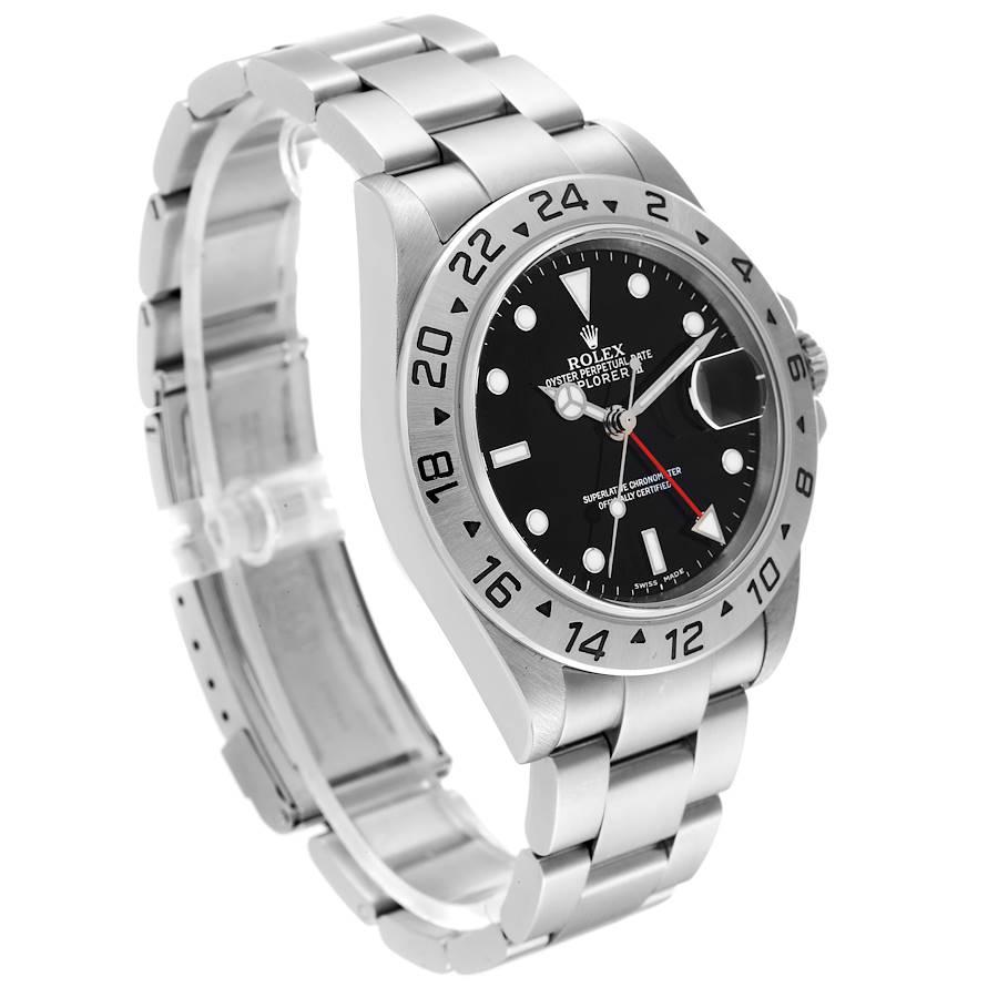 Rolex Explorer II Black Dial Steel Mens Watch 16570 Box Papers For Sale ...
