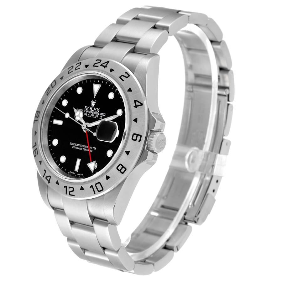 Men's Rolex Explorer II Black Dial Steel Mens Watch 16570