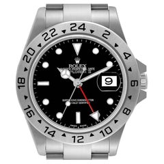 Rolex Explorer II Black Dial Steel Mens Watch 16570