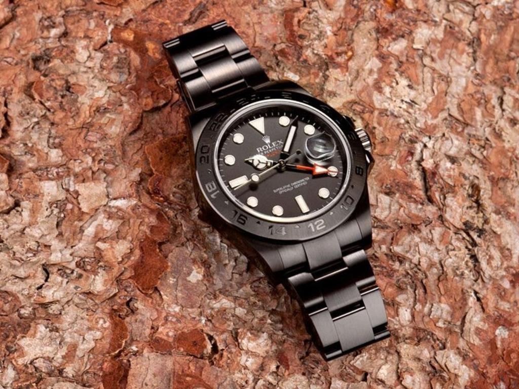 Rolex Explorer II Black PVD/DLC Coated Stainless Steel Watch 216570 In New Condition For Sale In New York, NY