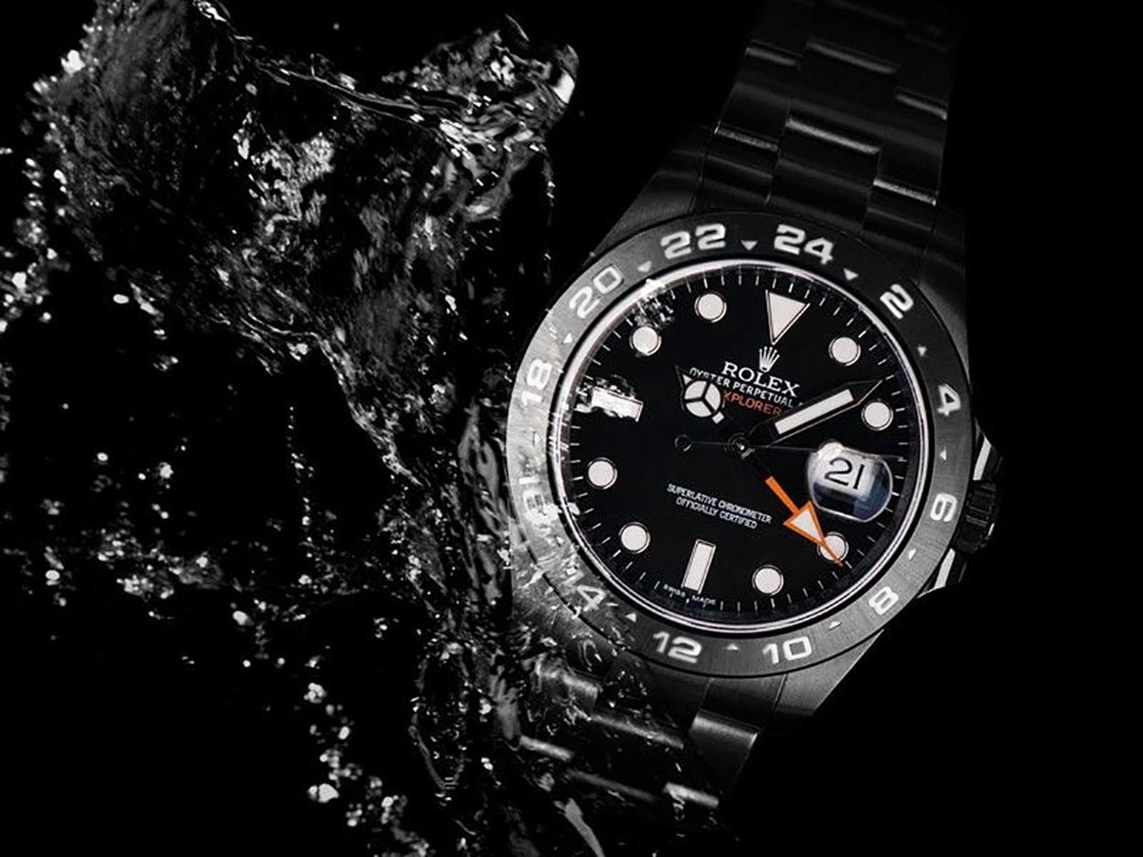 Rolex Explorer II Black PVD/DLC Coated Stainless Steel Watch In New Condition For Sale In New York, NY
