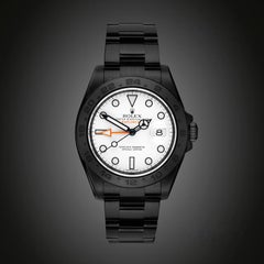 Rolex Explorer II Black PVD/DLC Coated Stainless Steel Watch White Dial 216570