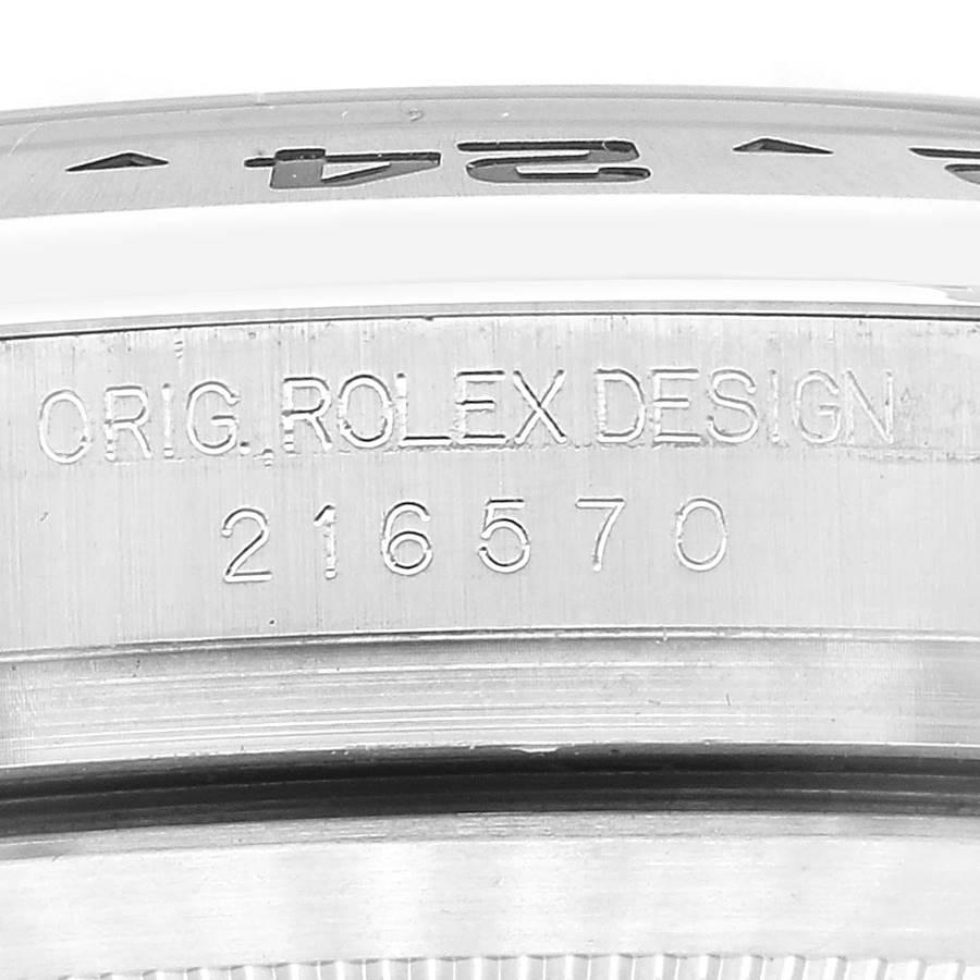 Rolex Explorer II GMT Black Dial Orange Hand Steel Mens Watch 216570 Box Card 3