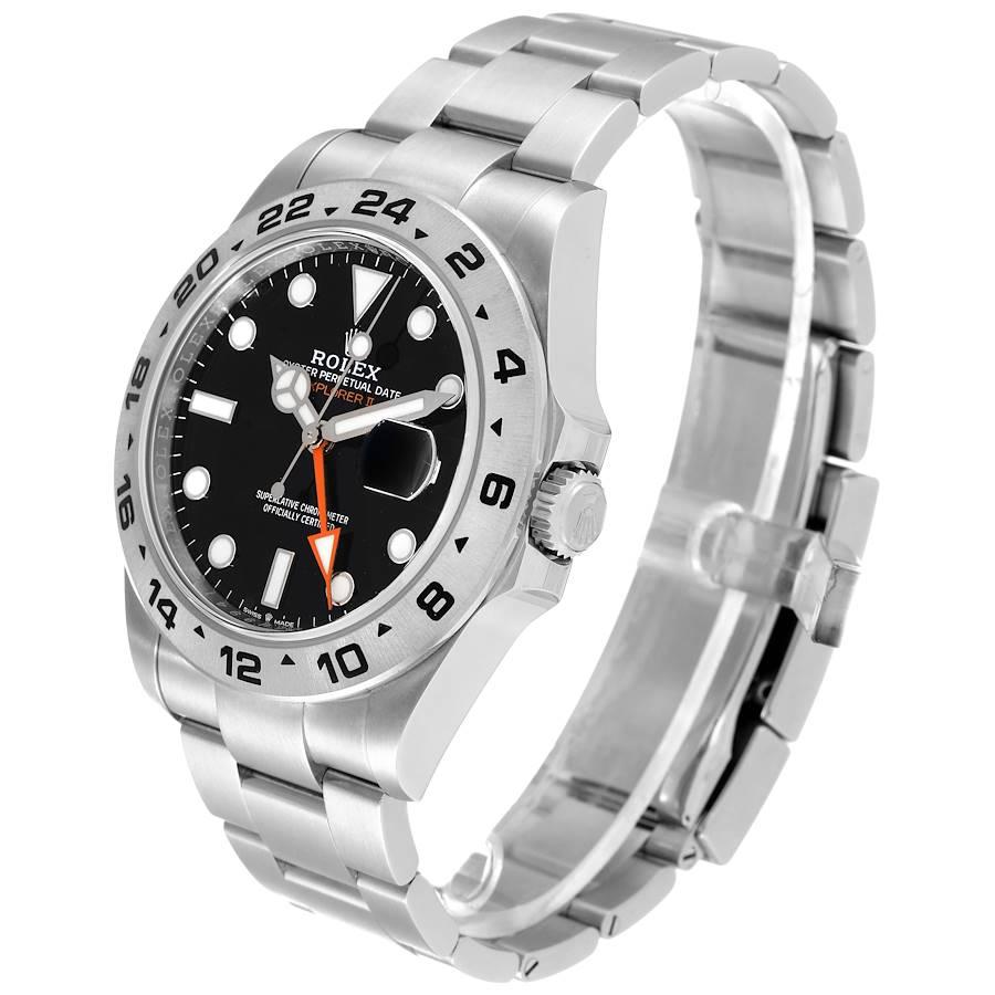 Rolex Explorer II GMT Black Dial Steel Mens Watch 226570 Box Papers For ...