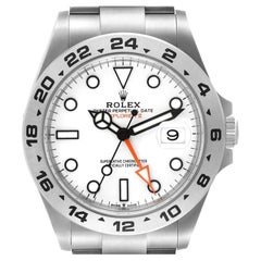 Rolex Explorer II GMT Polar White Dial Steel Mens Watch 226570 Box Card