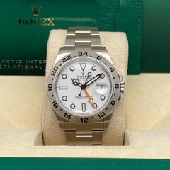 Rolex Explorer II GMT 42mm Steel White Dial Automatic Oyster Watch 226570 B&P