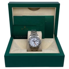 Rolex Explorer II GMT 42mm Stahl Weißes Zifferblatt Automatik Oyster Uhr 226570 B&P