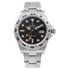 Used Rolex Explorer II GMT Stainless Steel Black Dial Automatic Men's Watch 216570