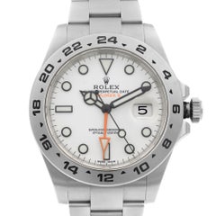 Rolex Explorer II GMT Stainless Steel White Dial Automatic Mens Watch 216570