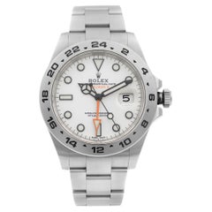 Rolex Explorer II GMT Stainless Steel White Dial Automatic Mens Watch 216570