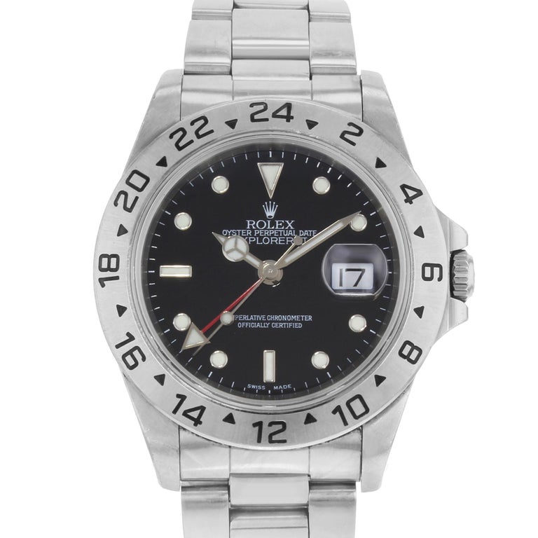 Rolex Explorer II GMT Steel Black Dial 1999 Automatic Men's Watch 16570 ...
