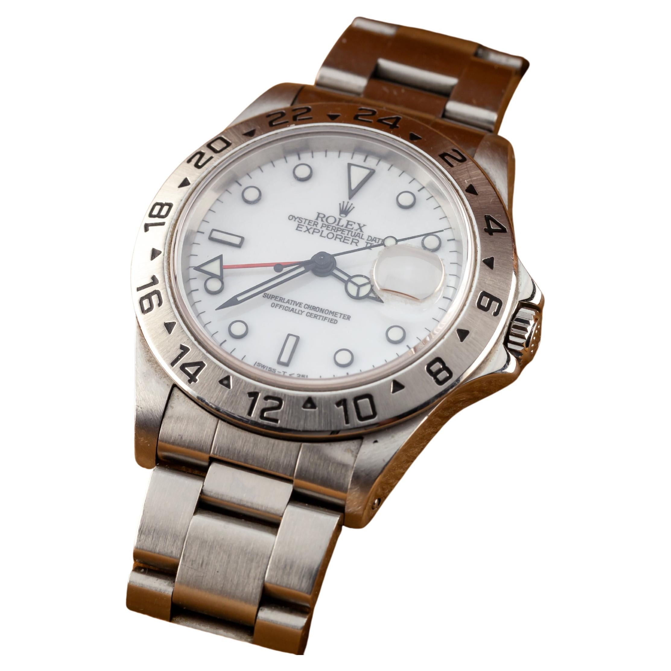 Rolex Explorer II Men's Stainless Steel Automatic Watch 16570 Box ...