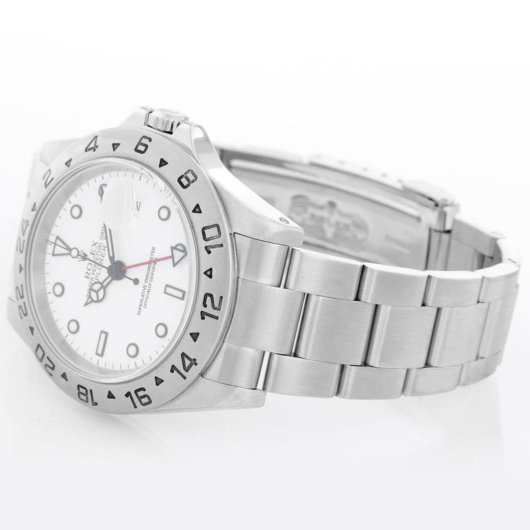 Rolex Explorer II Men's Stainless Steel Watch 16570 For Sale at 1stDibs