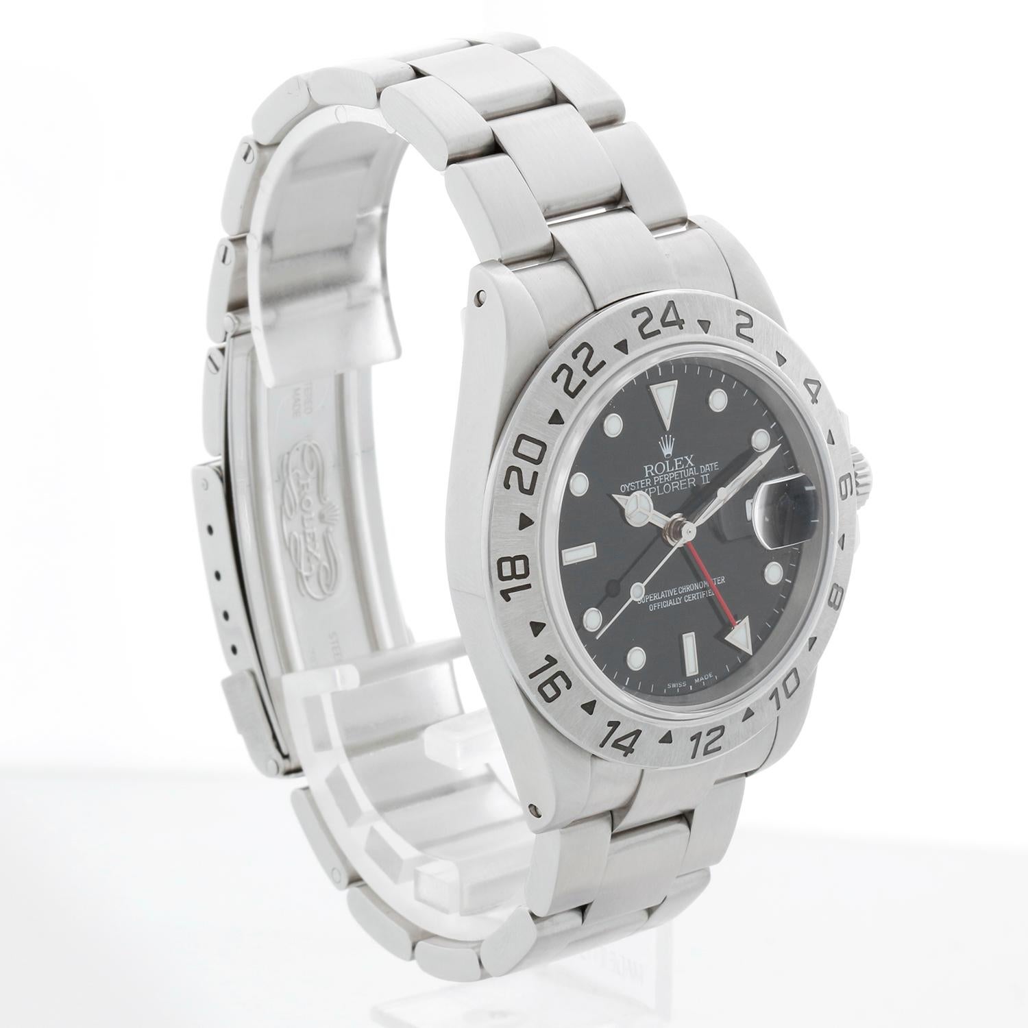 Rolex Explorer II Orologio da uomo in acciaio inossidabile 16570 In condizioni ottime in vendita a Dallas, TX