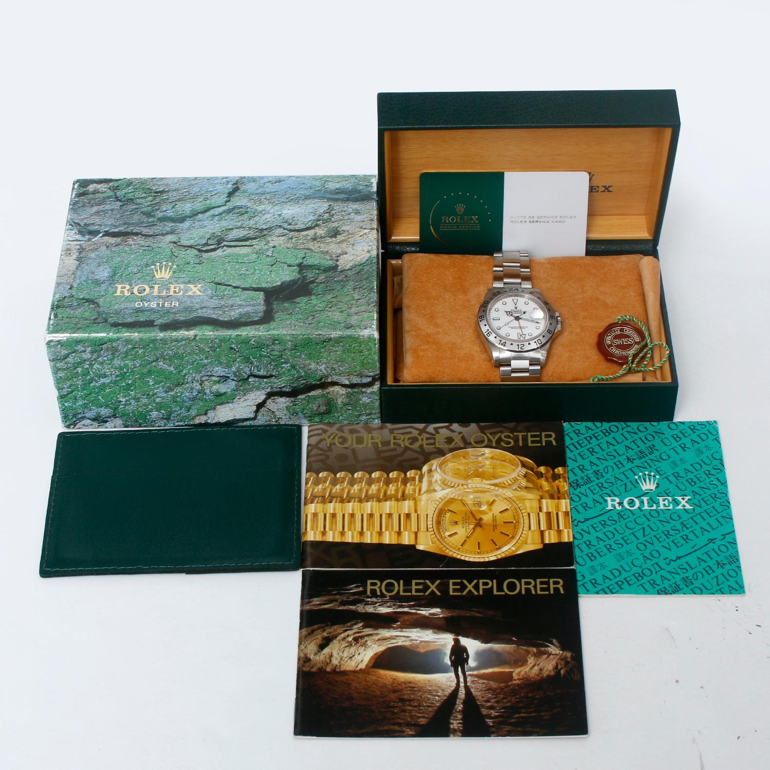 Reloj Rolex Explorer II de acero inoxidable para hombre 16570 en venta 3