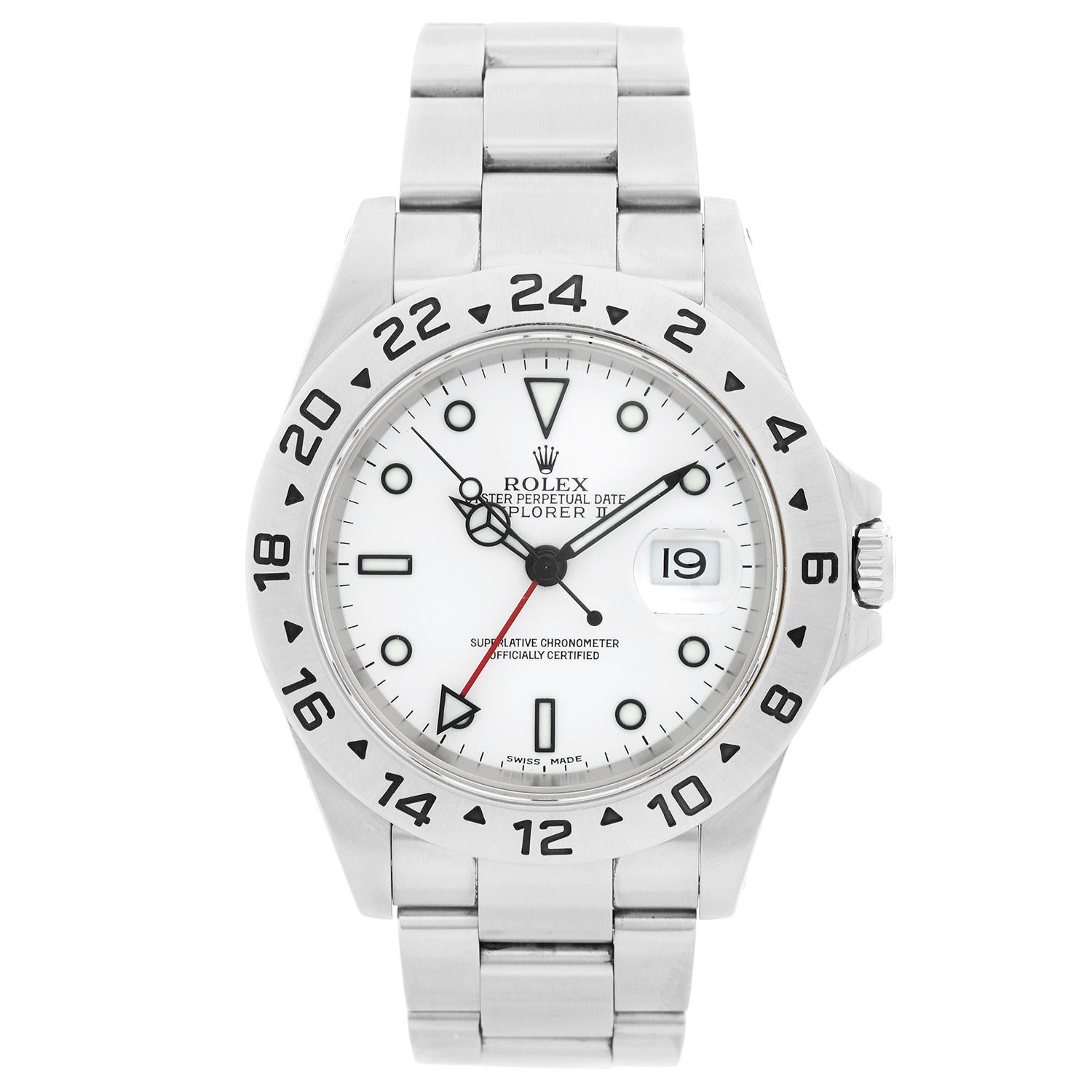 Rolex Explorer II Men's Stainless Steel Watch 16570