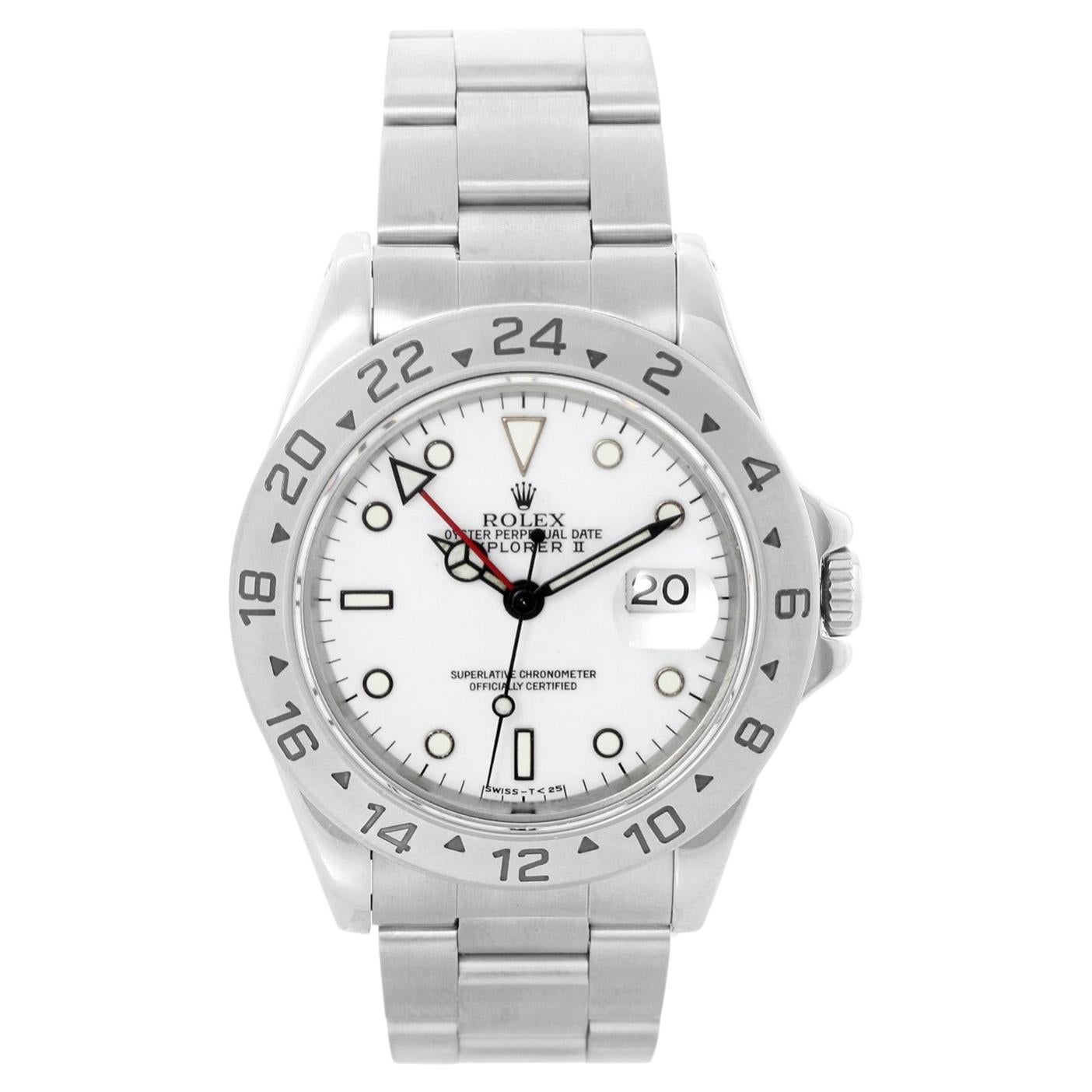Rolex Explorer II Herrenuhr aus Edelstahl 16570