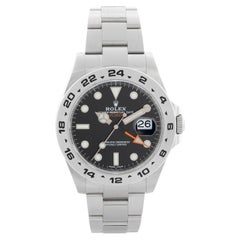 Rolex Explorer II Men
s Stainless Steel Watch 216570 Black Dial with Date