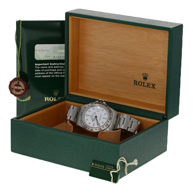 Rolex Explorer II Men's Watch, Stainless Steel Automatic 2 Year Warranty 16570 4