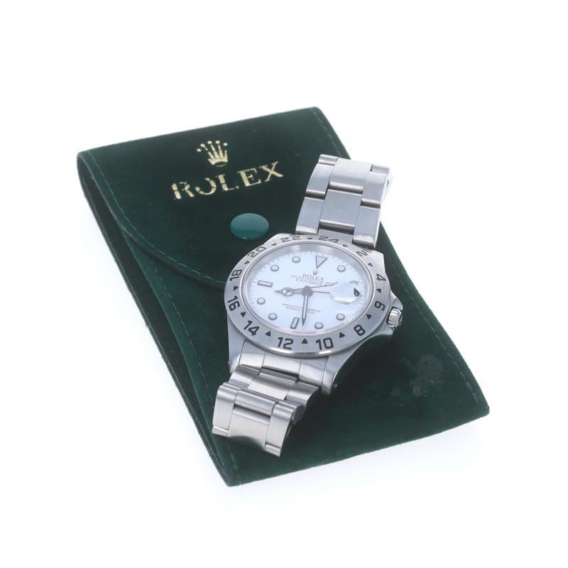 Rolex Explorer II Men's Wristwatch 16570 Stainless Steel Automatic 1 Yr Wnty 3