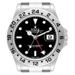Rolex Explorer II Parachrom Hairspring Black Dial Steel Mens Watch 16570