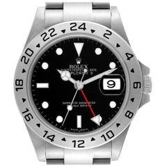 Rolex Explorer II Parachrom Hairspring Black Dial Steel Mens Watch 16570