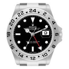 Rolex Explorer II Parachrom Haarspring Stahl Herrenuhr 16570 Box Card