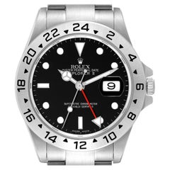 Rolex Explorer II Parachrom Haarspring Stahl Herrenuhr 16570 Box Card