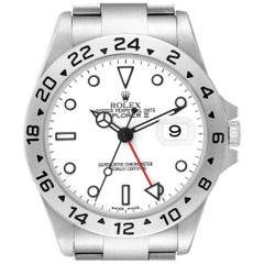 Rolex Explorer II Polar Parachrom Hairspring Steel Mens Watch 16570