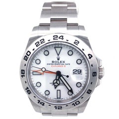 Rolex Explorer II Polar Stainless Steel Oyster Bracelet White Dial 216570