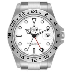 Rolex Explorer II Polar Quadrante Bianco Parachrom Molla in Acciaio Orologio Uomo 16570