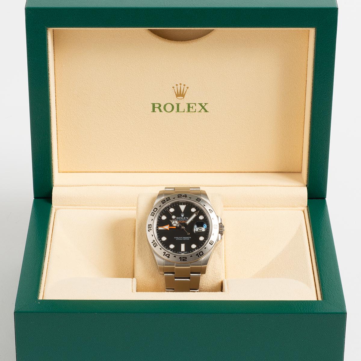 Rolex Explorer II ref 216570, 42-mm-Edelstahlgehäuse, GMT-Funktion, um 2011 im Angebot 1