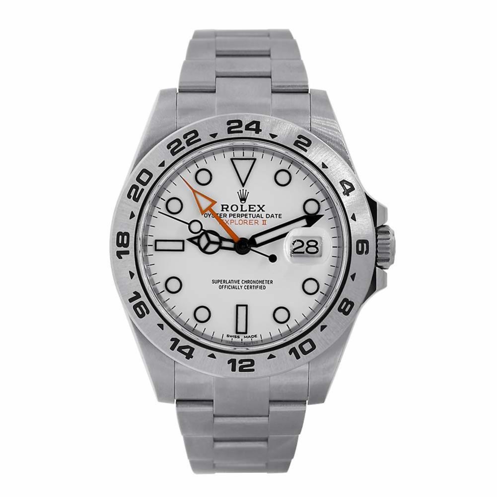 Rolex Explorer II Stainless Steel White Dial Watch 216570