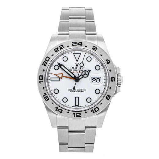 Rolex Explorer II Stainless Steel White Dial Automatic New 216570 For Sale  at 1stDibs