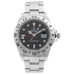 Rolex Explorer II Steel Black Dial Red Hand Automatic Men's Watch 16570