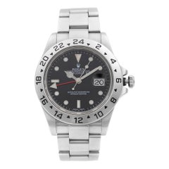 Used Rolex Explorer II Steel GMT Black Dial Oyster Band Automatic Men’s Watch 16570