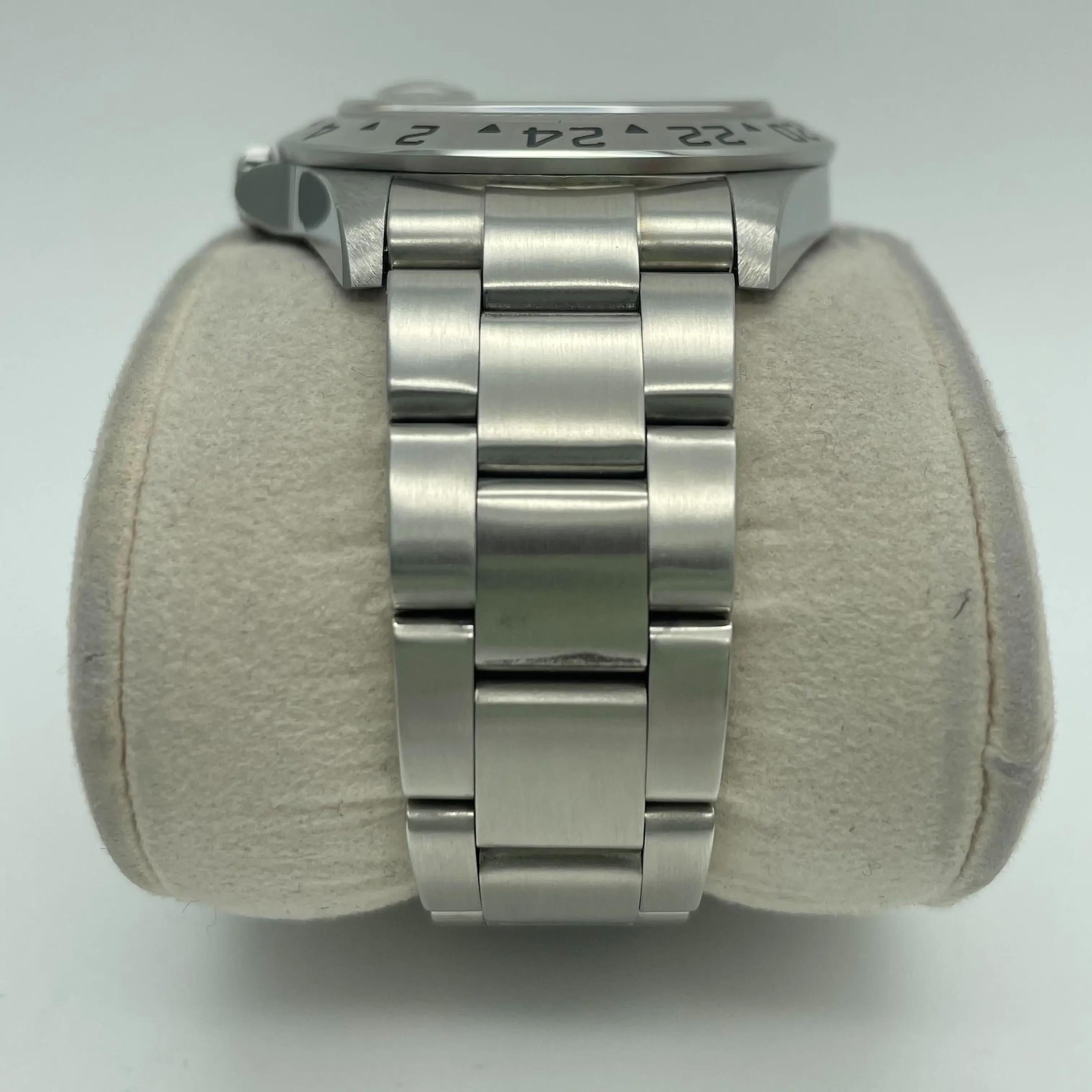 Rolex Explorer II Steel No Holes Case GMT Automatic Mens Watch 16570 For Sale 7