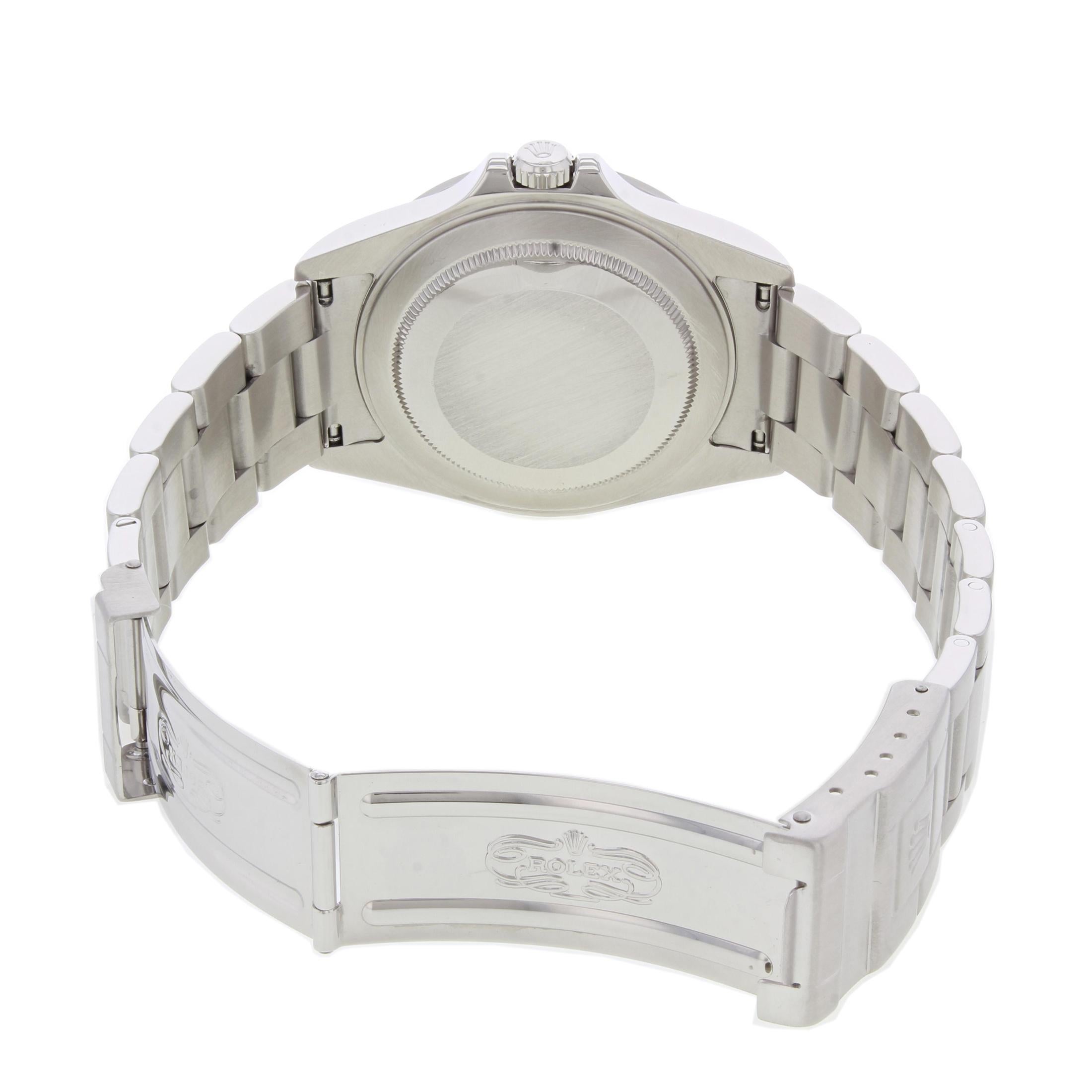 Rolex Explorer II Steel No Holes Case GMT Automatic Mens Watch 16570 For Sale 2