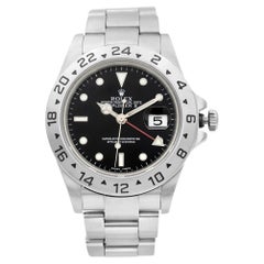 Rolex Explorer II en acier sans trous, montre automatique GMT pour hommes 16570